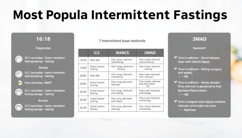 intermittent fasting schedule options